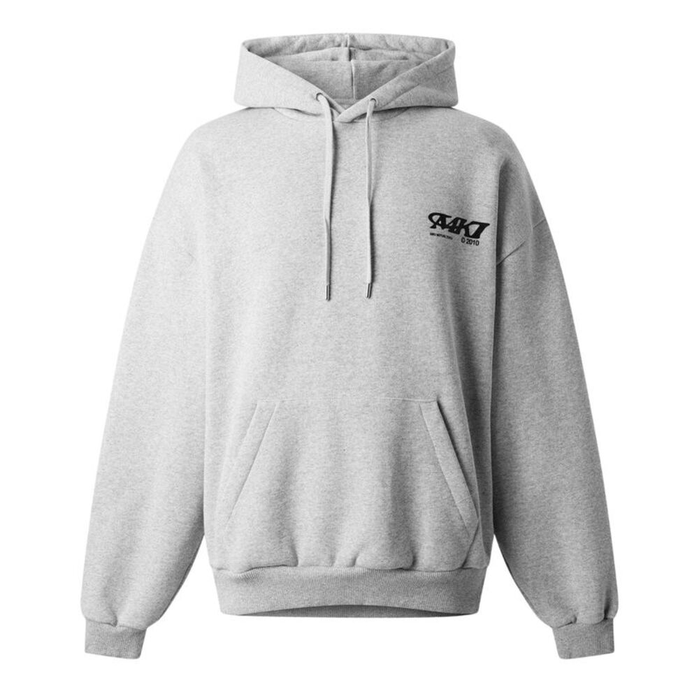 MKI MIYUKI ZOKU Mens Stacked Logo Hoodie / Gray